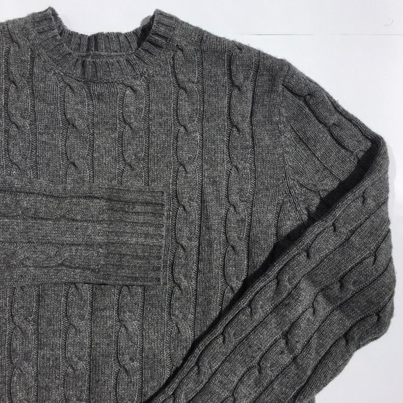 Martin + Osa Wool/Cotton Chunky Cableknit Pullover Sweater sz M - Picture 2 of 8